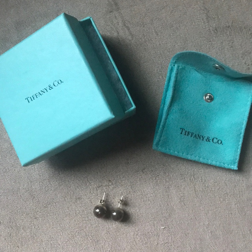 Authentic Tiffany ball earrings